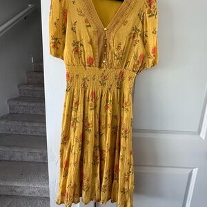 Floral Yellow Dress